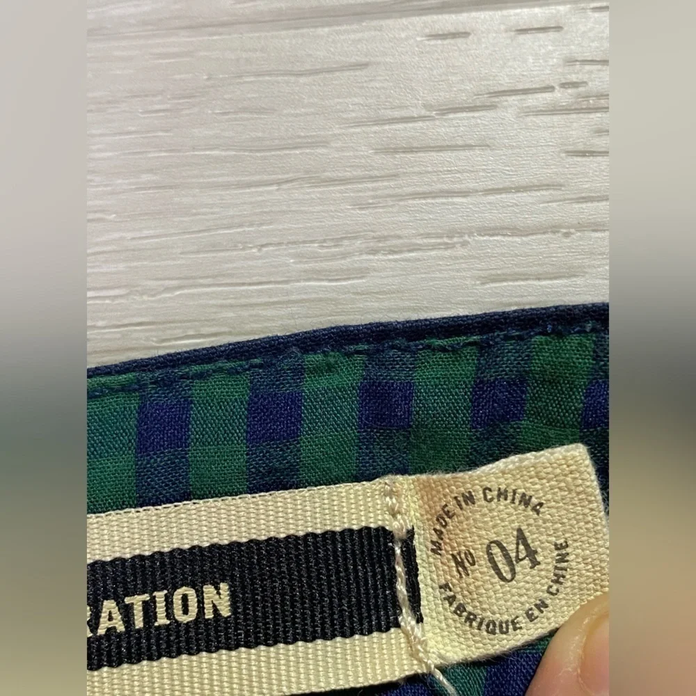 Daughters of the Liberation Anthropologie Navy Skirt With Rope Accent, Size 4